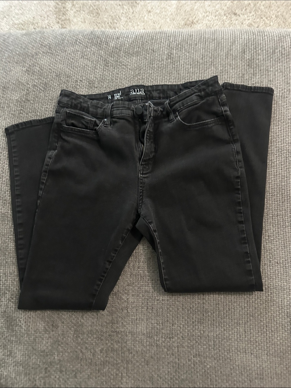 a.n.a A New Approach Women’s Size 14 Mid Rise Skinny Black Stretch Jeans - Picture 12 of 12